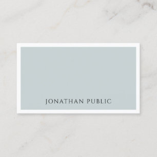 Modern Blue Green Minimalistic Elegant Simple Cool Business Card