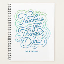 Modern Blue Green Swirl Teachers Get Things Done