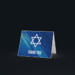 Modern Blue Grunge Bar Mitzvah Thank You<br><div class="desc">Modern navy blue grunge Bar Mitzvah thank you cards.</div>