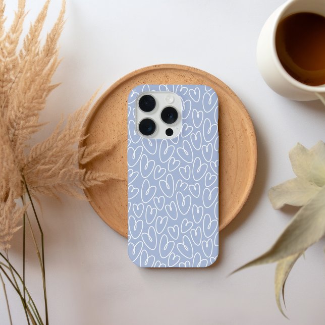 Modern Blue Heart iPhone Case (Creator Uploaded)