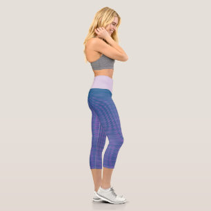 Modern Blue High Waisted Capri Legging