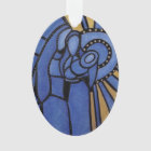 Modern Blue Holy Family Christmas