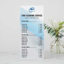 Modern Blue House Cleaning Service Housekeeping