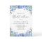 Modern Blue Hydrangea Floral Bridal Shower