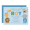 Modern Blue Jungle Animals Boy Baby Shower