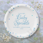 Modern Blue Love Hearts Baby Boy Shower Sprinkle Paper Plate<br><div class="desc">Featuring pretty scattered blue love hearts,  these chic baby boy shower,  sprinkle or couples shower paper plates are ideal for your special event. Designed by Thisisnotme©</div>