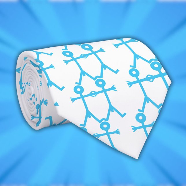 Modern Blue Love Men Icon 2006 Pattern Tie (Modern Blue Love Men Icon 2006 Pattern Neck Tie)