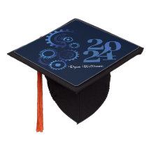 Modern Blue Mechanical Engineer Graduation Party