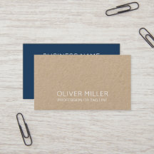 Modern Blue Minimalist Kraft Consultant