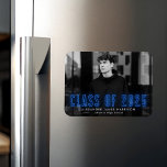Modern Blue Neon Class of 2023 Photo Graduation Magnet<br><div class="desc">Announce your grad's special achievement with our neon graduation magnets. The modern graduation magnet displays the graduate's horizontal photo with "Class of 2023" in blue neon lettering. Personalize the photo graduation magnet by adding the graduate's name and school name. The graduation photo magnet is perfect for both high school and...</div>
