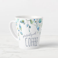 Modern Blue Orchid Watercolor Floral
