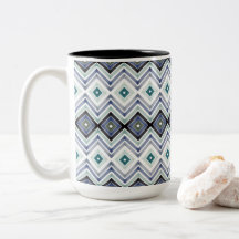 Modern Blue Patterned