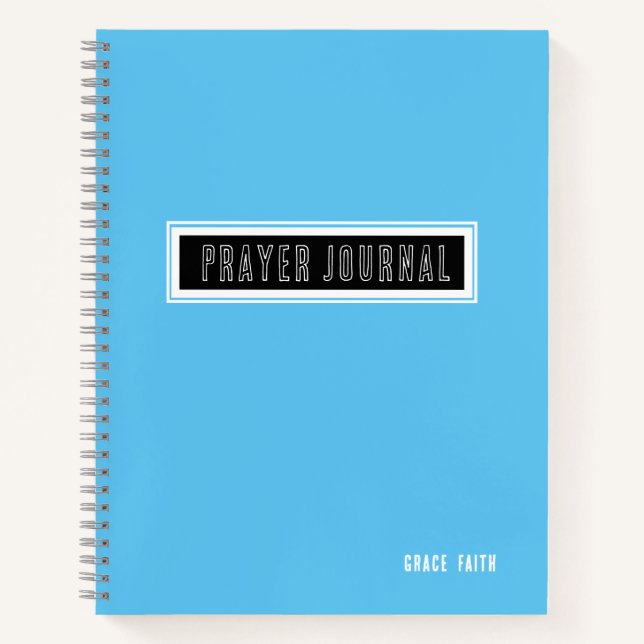 Modern Blue Prayer Journal (Front)