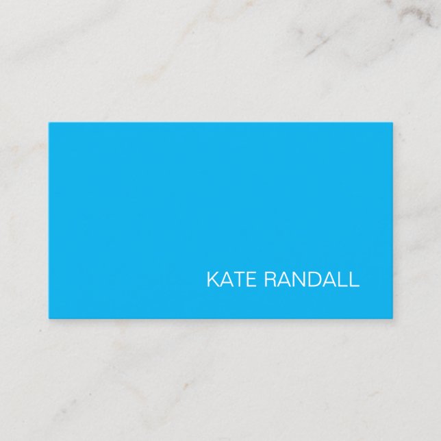 Modern Blue Professional Business Card (Front)
