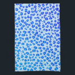 Modern Blue Purple Leopard Pattern Animal Print Tea Towel<br><div class="desc">Decorate your kitchen with this cool towel. Makes a great housewarming,  birthday  or wedding gift! 
You can customise it and add text too.
Check my shop for lots more colours and patterns!</div>