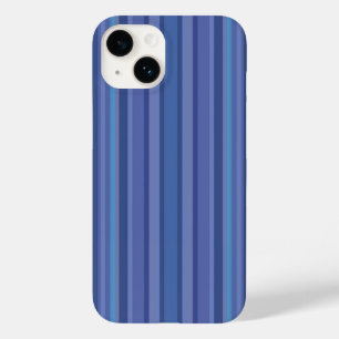 Modern Blue Purple Stripe Case-Mate iPhone 14 Case