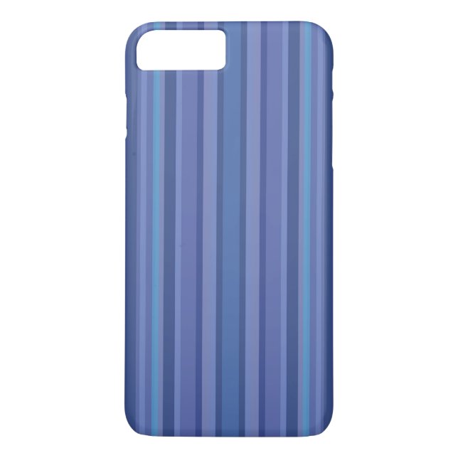 Modern Blue Purple Stripe Case-Mate iPhone Case (Back)