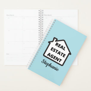 Modern Blue Real Estate Agent  Planner