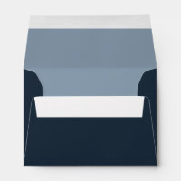 Modern Blue RSVP  Envelope
