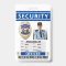 Modern Blue Security Custom Name Guard Employee