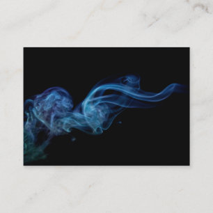 Modern Blue Smoke Business Card