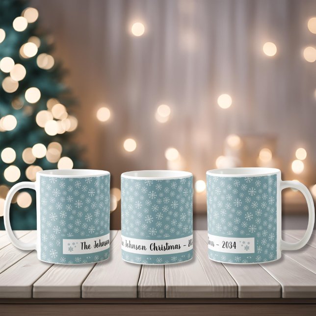 Modern Blue Snowflake  Coffee Mug (Creator Uploaded)
