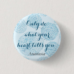 Modern Blue Stain 3 Cm Round Badge