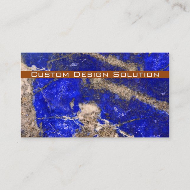 Modern Blue Stone business cards (Front)