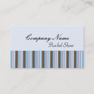 Modern Blue Stripe Business Card