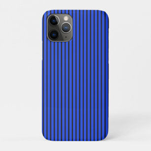 Modern Blue Striped Simple Chic Design Case-Mate iPhone Case