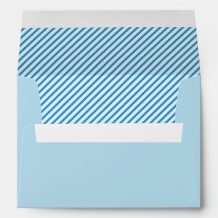 Modern Blue Stripes Envelope