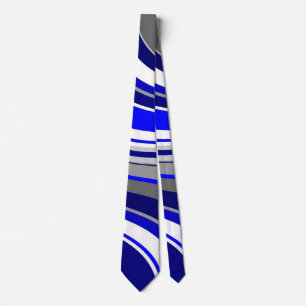 Modern Blue Swirls Tie