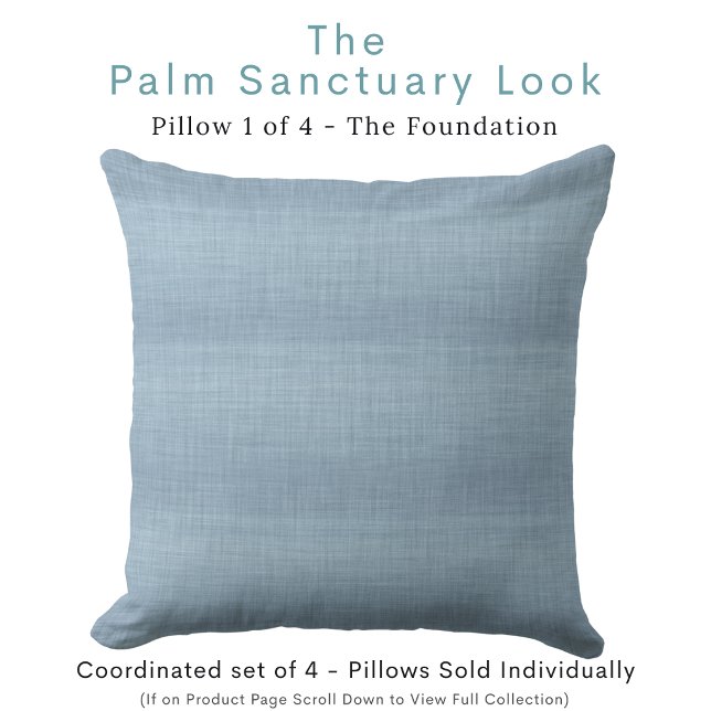Modern Blue Throw Pillow (Creator Uploaded)