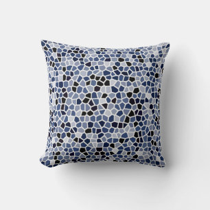 Modern Blue Unique Pattern Cushion