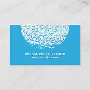 Modern Blue Water Coach Business Card