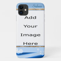 Modern Blue with Misty Circles