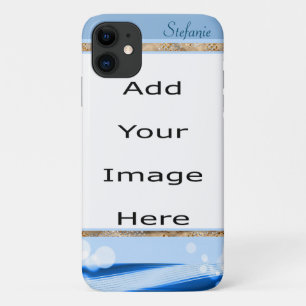 Modern Blue with Misty Circles Case-Mate iPhone Case