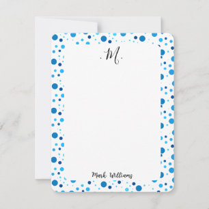 Modern Blush and Navy Blue Card
