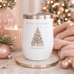 Modern Blush Christmas Tree – Personalised Holiday