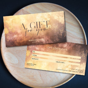 Modern Blush Dusty Certificate Gift Card