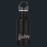 Modern Blush Dusty Pink Monogram and Name  532 Ml Water Bottle<br><div class="desc">The Modern Blush Dusty Pink Monogram and Name Stainless Steel Water Bottle combines elegance and practicality. This water bottle features a sleek blush dusty pink design and can be personalised with a monogram and name, making it a chic accessory for staying hydrated. Made from high-quality stainless steel, it is durable...</div>