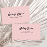 Modern Blush Dusty Pink Monogram and Name  Business Card<br><div class="desc">The Modern Blush Dusty Pink Monogram and Name Business Card features a refined blush dusty pink colour with a personalised monogram and name, offering a sleek and professional look. The design highlights contemporary elegance with clear, stylish typography, making it a standout choice for creating a memorable impression at business meetings...</div>