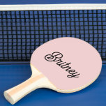 Modern Blush Dusty Pink Monogram and Name  Ping Pong Paddle<br><div class="desc">The Modern Blush Dusty Pink Monogram and Name Ping Pong Paddle features a chic blush dusty pink design with personalised monogram and name details. This elegant and stylish paddle is perfect for those who want to bring a touch of sophistication to their table tennis game. It’s not only a functional...</div>