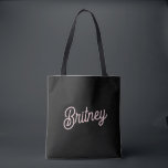 Modern Blush Dusty Pink Monogram and Name  Tote Bag<br><div class="desc">The Modern Blush Dusty Pink Monogram and Name Tote Bag combines elegance with practicality. Featuring a chic blush dusty pink colour and personalised with a monogram and name, this tote bag is perfect for daily use, whether for shopping, work, or casual outings. Its spacious design ensures you can carry all...</div>
