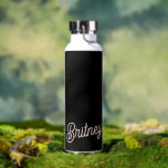 Modern Blush Dusty Pink Monogram and Name  Water Bottle<br><div class="desc">The Modern Blush Dusty Pink Monogram and Name Water Bottle is a chic and practical hydration accessory. Featuring a blush dusty pink colour, this water bottle can be personalised with a monogram and name, making it uniquely yours. It's perfect for staying hydrated throughout the day, whether at home, work, or...</div>