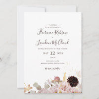 Modern Blush Floral | Simple All In One Wedding