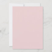 Modern Blush Floral Watercolor Roses Baby Shower Invitation (Back)
