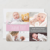 Modern Blush pink and Gray Welcome Home Baby Girl
