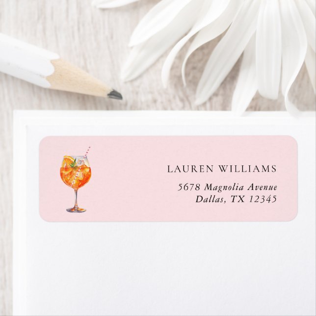 Modern Blush Pink Aperol Spritz Bridal Shower (Insitu)