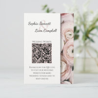 Modern Blush Pink flower elegant script